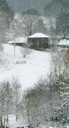 chapel in snow